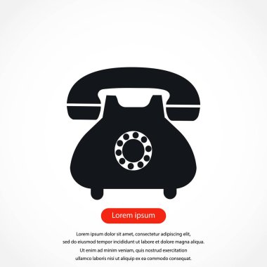 Telefon simge vektör