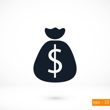 Para çantası işareti simgesi