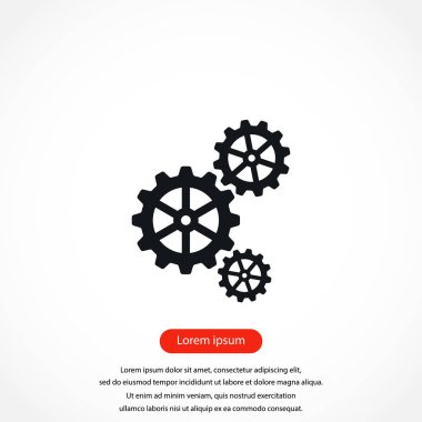 dişli simge vektör