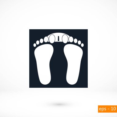 ayak izleri simge vektör
