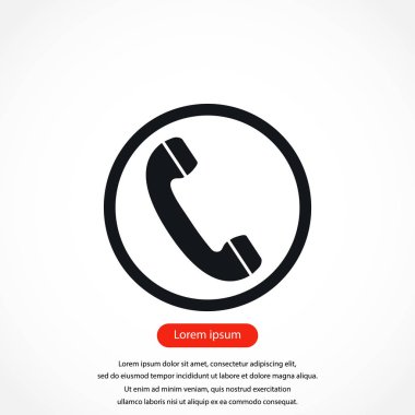 telefon alıcısı vektör simgesi