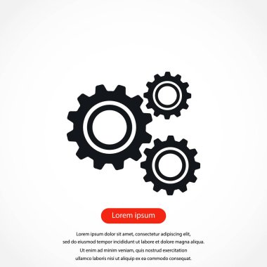 dişli simge vektör