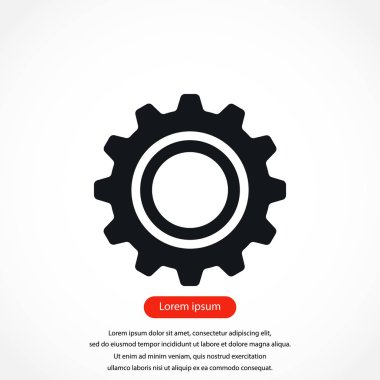 dişli simge vektör