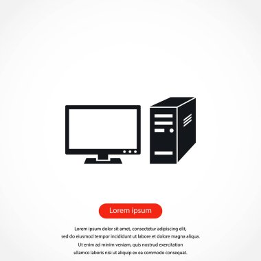 bilgisayar vektör simgesi