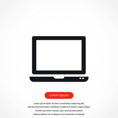 vektör monitör simgesini