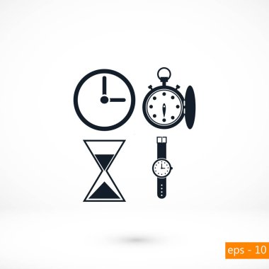 Saatler simgeler vektör