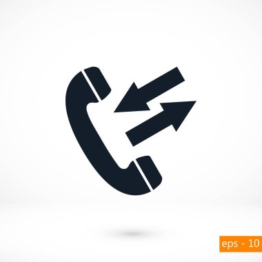 siyah bir telefon simgesi