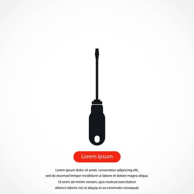 Tornavida vektör simgesi