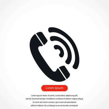 telefon alıcısı vektör simgesi