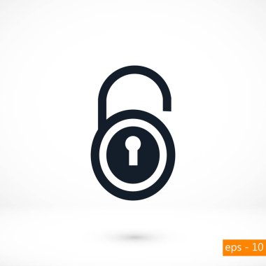 Kilit simge vektör