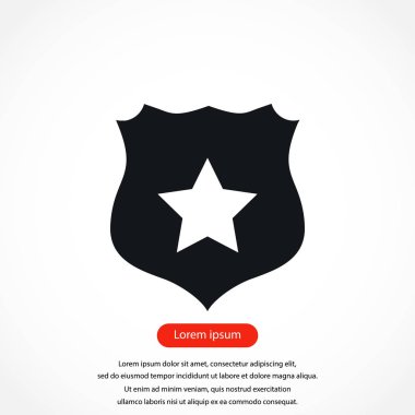 Kalkan işareti vektör simgesi