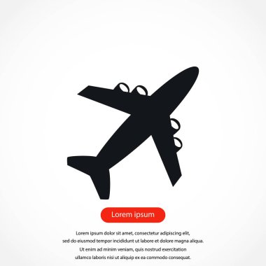 uçak vektör simgesi