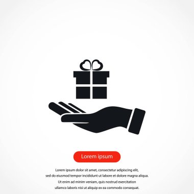 El ve hediyeler simgesi