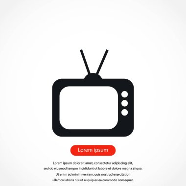 TV simge vektör