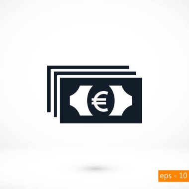 Euro vektör simgesi