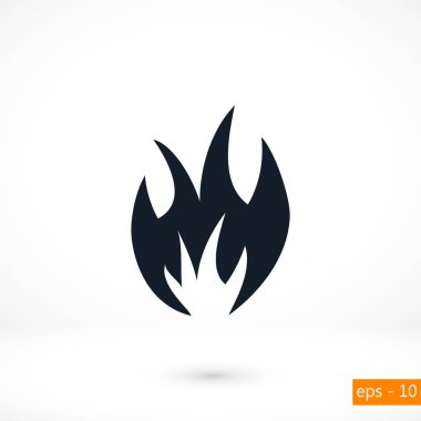 Yangın simge vektör