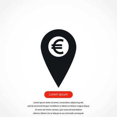 İşaret konum simgesini Euro simgesi