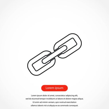 Zincir bağlantı simge vektör