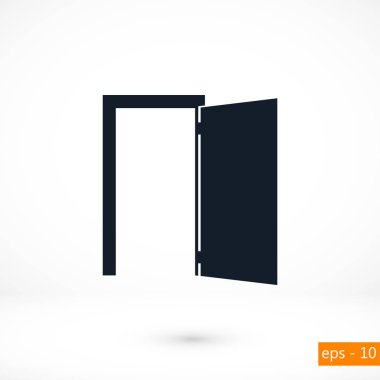 Kapı simge vektör