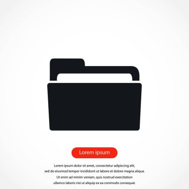 klasör simge vektör