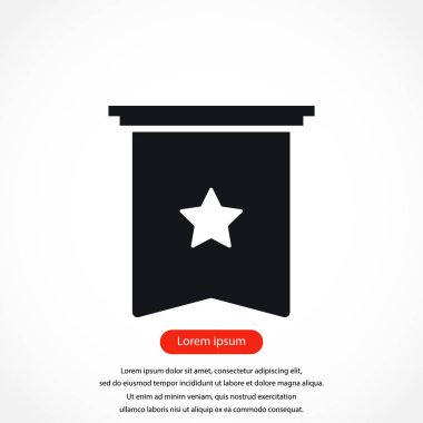 Yıldız simgesi vektör