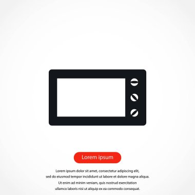 mikrodalga fırın vektör simgesi
