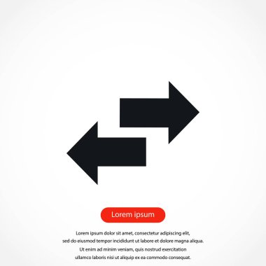 Geri dönüşüm vektör simgesi