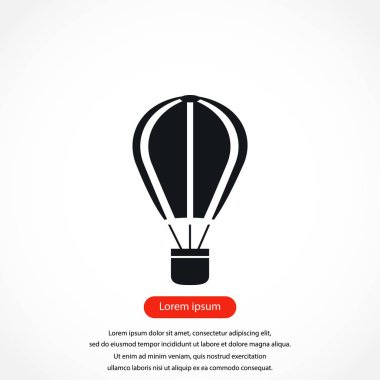 paraşüt simge vektör