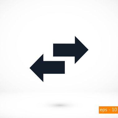 Geri dönüşüm vektör simgesi