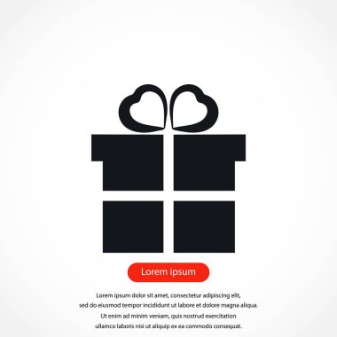 hediye simge vektör