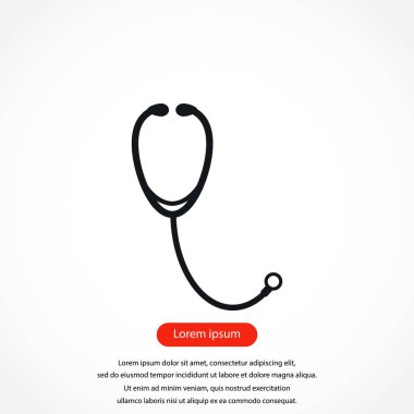 stetoskop simge vektör