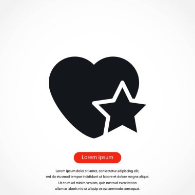 kalp yıldız simgesi