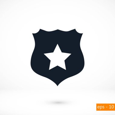 Kalkan işareti vektör simgesi