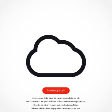 bulut vektör simgesi