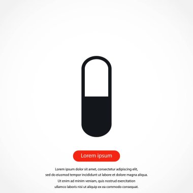 Kapsül Vektör Simgesi