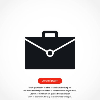 çanta simge vektör