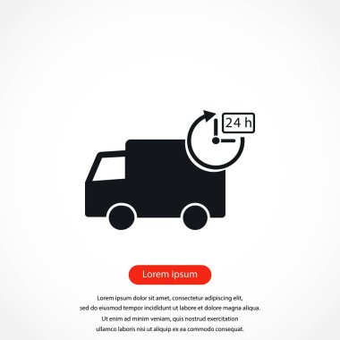 Teslimat simge vektör