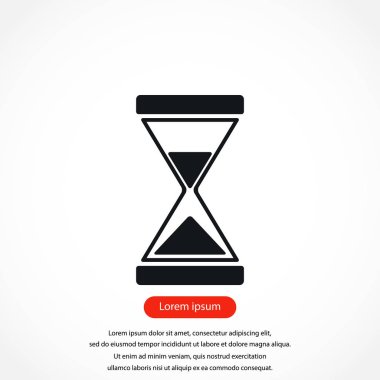 kum saati simgesi vektör