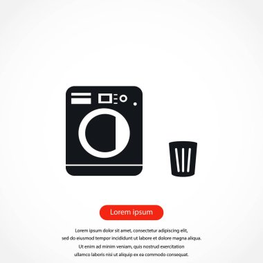 Çamaşırhane simgeler vektör