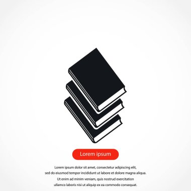 Kitaplar simgeler vektör.