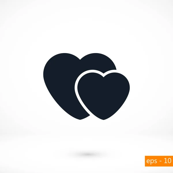 Heart vector icon — Stock Vector