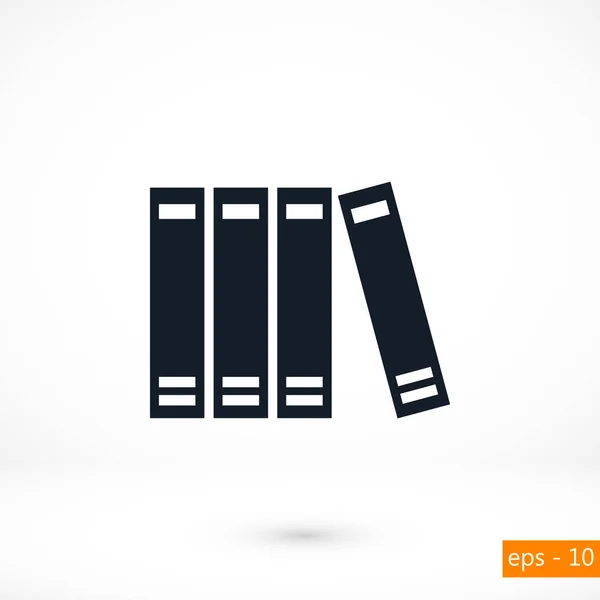 Libro icono vector — Vector de stock