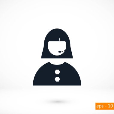 Kadının yüz simgesi