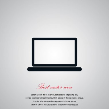 Dizüstü bilgisayar Simgesi Vektörü