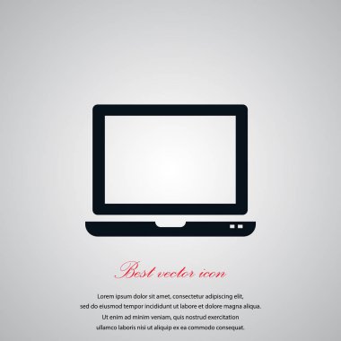 vektör monitör simgesini