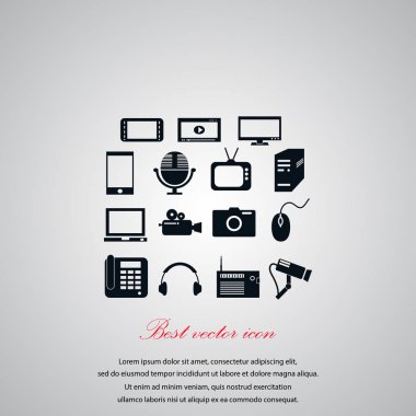 serisi simge seti ve mobil cihazlar.