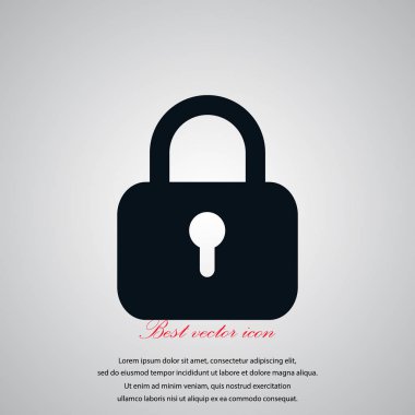 asma kilit simgesi vektör