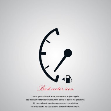 Düşük yakıt izole işareti simgesi