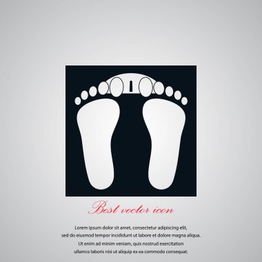 ayak izleri simge vektör