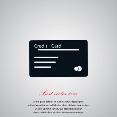 Kredi kartı vektör simgesi